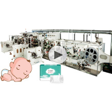 Vollständige Servo Babywindelausrüstung T Form Einweg -Babywindeln, die Maschinenbabypreis in Indiensused machen